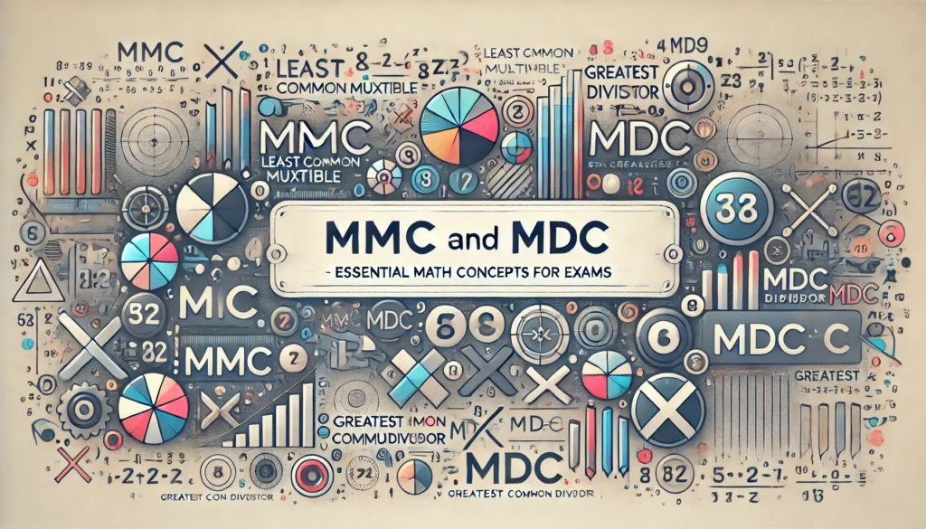 mmc e mdc, minimo múltiplo comum e máximo divisor comum, matemática para concursos