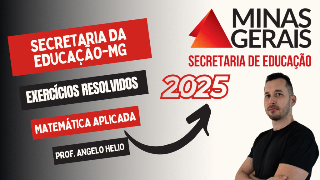 concurso secretaria da educação de minas gerais, banca consulplan, matemática