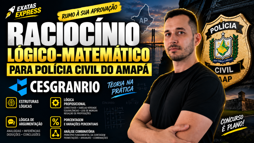 raciocínio lógico para polícia civil do amapá banca cesgranrio
